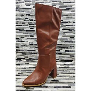 A New Day Eve Brown Zipper Women's Knee-High Boots Size 8.5
